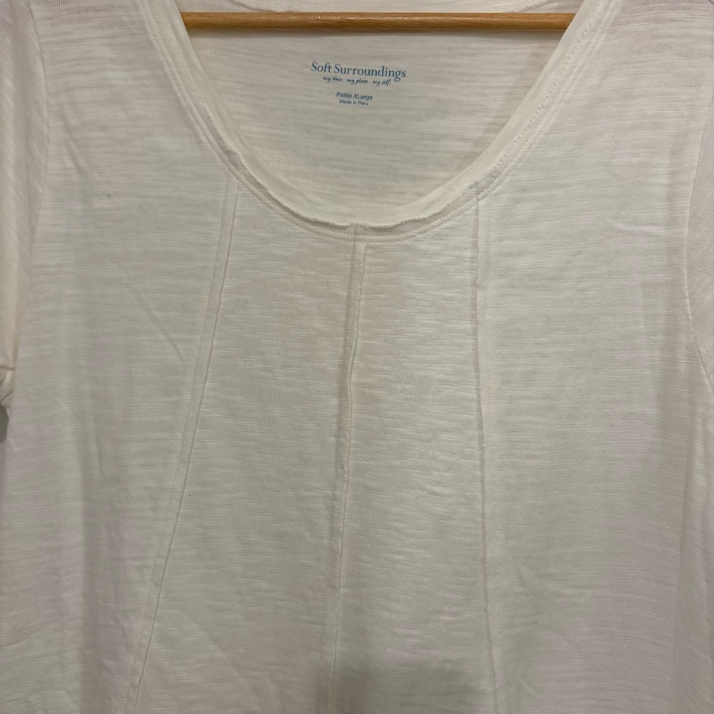 Soft Surroundings Ivory-Soft White Tunic Dress 100% Cotton Size XLP - Picture 3 of 5